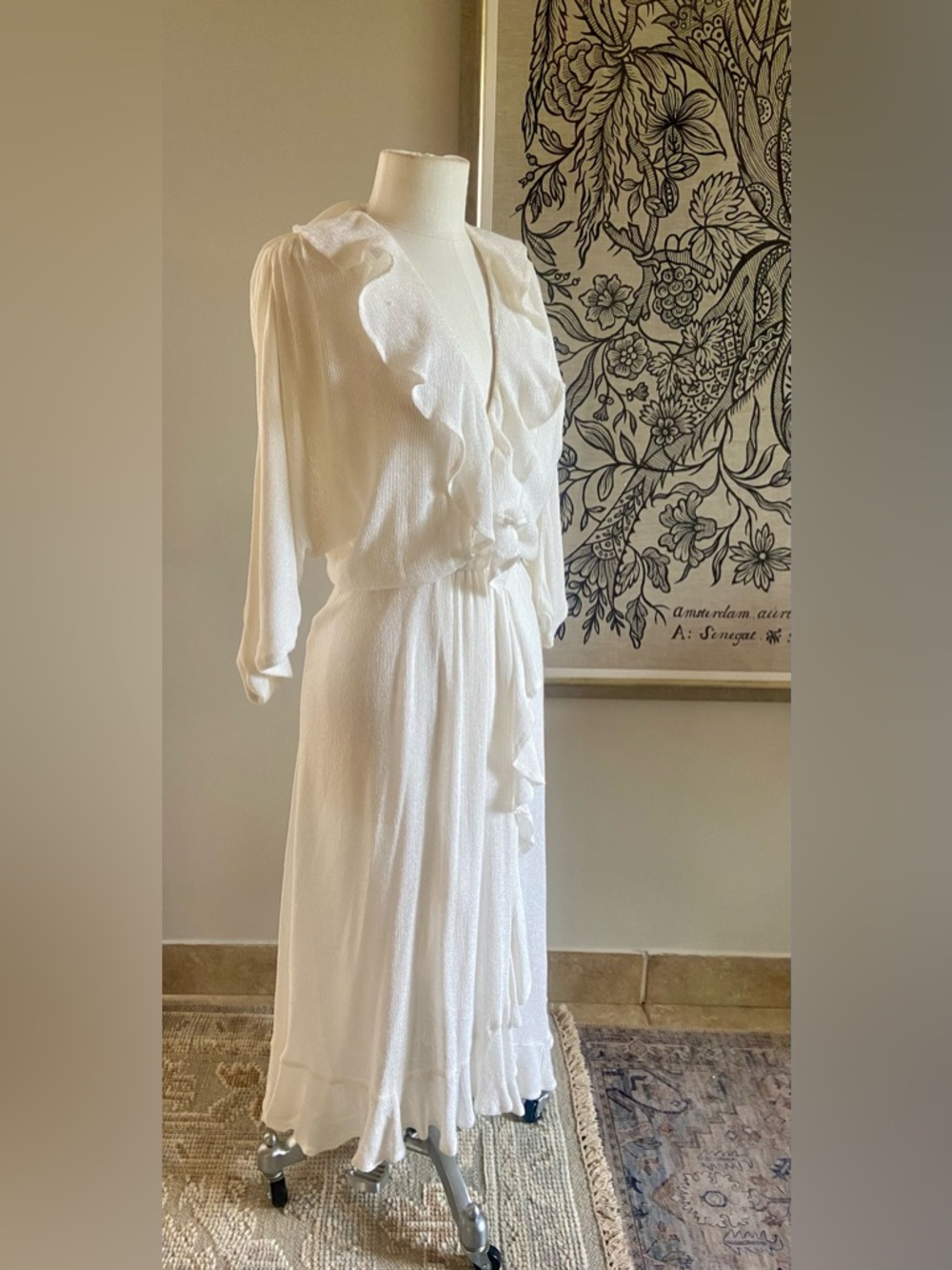 Vintage Sybil white tweed dress - Picture 11 of 11